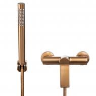 Смеситель для душа Invena NERI PLUS с душевым набором медь BN-P1-014
