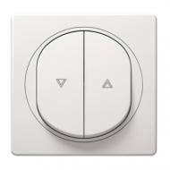 Вимикач для жалюзі кнопковий двоклавішний Aling-Conel Eon без підсвітки білий E6075.0 Вимикач для жалюзі кнопковий двоклавішний Aling-Conel Eon без підсвітки білий E6075.0