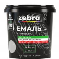 Эмаль акриловая универсальная ZEBRA RAL 3020 красный глянец 0,25 кг