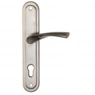 Ручка на планке ASTEX AT-Cornu 85/50 NEWBN на входные и межкомнатные двери цилиндровый 85 мм никель