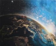 Картина Earth с эффектом металлик стеклянная 70x100 см Styler GL-14058