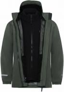 Куртка Jack Wolfskin ICELAND 3IN1 JACKET K 1610081_T0137 р.164 серо-зеленая