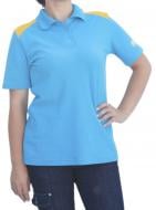 Тенниска-поло женская XS бирюзово-желтый