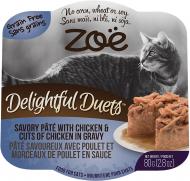 Корм ZOE Delightful Duets Pate курка 80 г