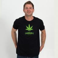 Футболка мужская Sol's IMPERIAL Cannabis for medical р.S черный
