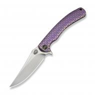 Нож складной Weknife Dracarys, (9.1 см) Böhler M390 / титан 6AL4V фиолетовый/золотой WE25061B-2