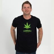 Футболка мужская Sol's IMPERIAL Cannabis for medical р.XXL черный