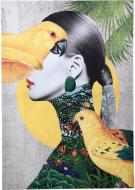 Картина Parrot girl 70x100 см Styler CA-18490