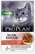 Корм Pro Plan Sterilised Nutrisavour с говядиной 85 г