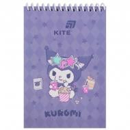 Блокнот на спирали KITE Kuromi А6 48 лист. HK26-196-2