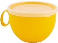 Чашка с крышкой Мульти 500 мл жовтый Алеана
