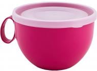 Чашка с крышкой Мульти 500 мл розовый Алеана