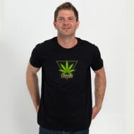 Футболка мужская Sol's IMPERIAL Cannabis natural product р.XL черный