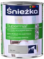 Эмаль Sniezka масляно-фталевая Supermal RAL 7001 стальной глянец 0,8 л