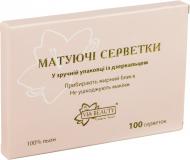 Салфетки матирующие VIA Beauty в пластиковой упаковке с зеркальцем 100 шт./уп.