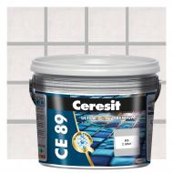 Затирка для плитки Ceresit CE 89 ULTRAEPOXY PREMIUM 2,5 кг №809 ведро серый бетон