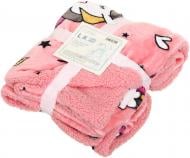 Плед Bambinelli плюшевый Единорог 100х130 см розовый