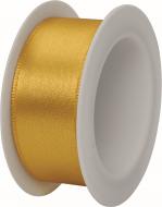 Лента декоративная STEWO сатиновая Satin spool 2,5 см 3 м золотой