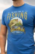 Футболка LOGOS-Tac з принтом Fishing 04-09-00-0066 р.2XL блакитний