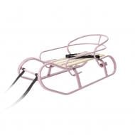 Санки Vitan " Экспресс " розовые + спинка + ручка