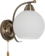 Бра Victoria Lighting 1x60 Вт E27 антична латунь Clarisse/AP1