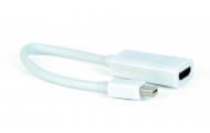 Перехідник Cablexpert 0,1 м білий (A-mDPM-HDMIF-02-W) Mini DisplayPort в HDMI