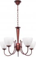 Люстра подвесная Victoria Lighting 5xE27 махагони Zak/SP5