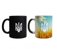 Чашка сублимационная 4PROFI Хамелеон матовая черная Trident in the field 330 мл Чашка сублимационная 4PROFI Хамелеон матовая черная Trident in the field 330 мл