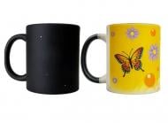 Чашка сублимационная 4PROFI Хамелеон матовая черная Your Warmth Gives Light 330 мл Чашка сублимационная 4PROFI Хамелеон матовая черная Your Warmth Gives Light 330 мл