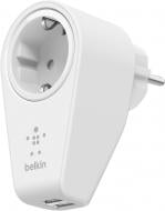 Мережевий зарядний пристрій Belkin Boost UP 2 USB + розетка White (F8M102vf)