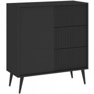 Комод Intermeble BARCELONA 1д3ш 910x980x400 мм черный/чорный