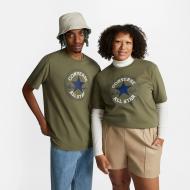 Футболка Converse STANDARD FIT CENTER FRONT CHUCK PATCH CORE TEE 10025459-306 р.S хаки