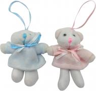 Игрушка на елку Медвежонок белый