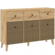 Комод Intermeble BERLIN 3д3ш 1350x950x420 мм дуб артизан/дуб артизан