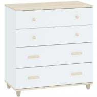Комод Intermeble GOODY 4ш 800x840x400 мм акация/белый