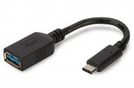 Адаптер Digitus USB Type-C – USB Af 0.15 м черный (AK-300315-001-S)