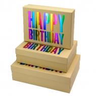 Коробка подарочная Buromax Happy birthday 27,5х19,5х7,5 см (BM.233354.1)