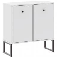 Комод Intermeble LINEA 2д 770x820x330 мм черный/белый