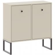 Комод Intermeble LINEA 2д 770x820x330 мм черный/кашемир