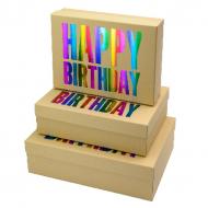 Коробка подарочная Buromax Happy birthday 29х21х8 см (BM.233354.2)