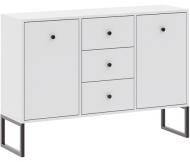 Комод Intermeble LINEA 2д3ш 1150x820x330 мм черный/белый