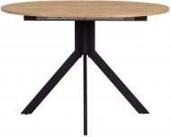 Стіл обідній Nowy Styl ARGON LOFT BLACK 1100(1420)x900x745мм дуб кремона торро/чорний