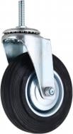 Колесо d125 мм резиновое поворотное с резьбовым штырем M10 Колесо d125 мм резиновое поворотное с резьбовым штырем M10