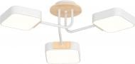 Люстра Valeso LED Nordic XI3356-3 d680хH150 54W 3240Lm 3000K-6500K залізо/ПВХ/дерево білий 54 Вт LED-модуль 46076