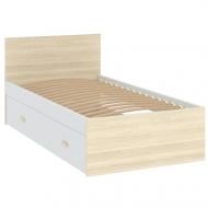 Кровать Intermeble GOODY 95x190 см белый/акация