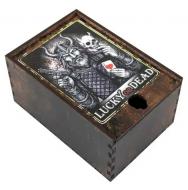 Игральные карты пластиковые 4PROFI Lucky or Dead Poker Club Black Series 0,4 мм