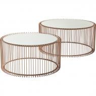 Стол декоративный KARE Design Wire Copper набір з 2 шт. 335x700x700 мм медный