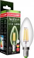 Лампа світлодіодна Eurolamp ArtDeco FIL C37 4 Вт E14 4000 К 220 В прозора LED-CL-04144(deco)