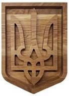 Декор настенный 4PROFI деревянный тризуб 21x29 см