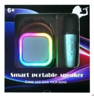 Игрушка интерактивная Shantou портативная колонка микрофон Bluetooth K12 в ассортименте 9 см JSF142332